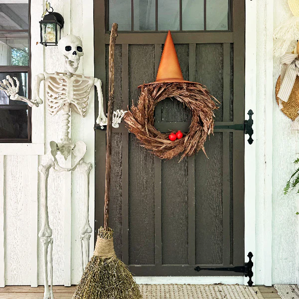 25 Inch Pampas Grass Harvest Wreath