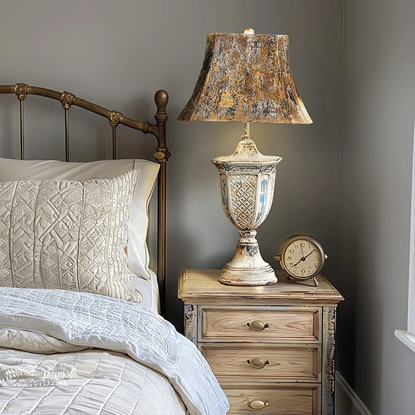 French Countryside Inspired Rustic Table Lamp