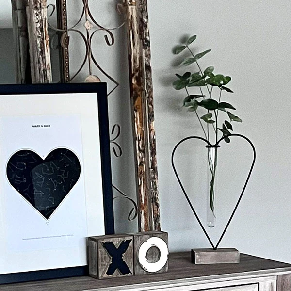 Heart Shaped Bud Vase