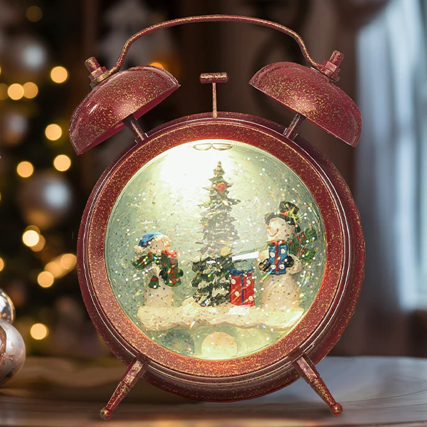 Alarm Clock Light Up Christmas Globe, Choose Your Color