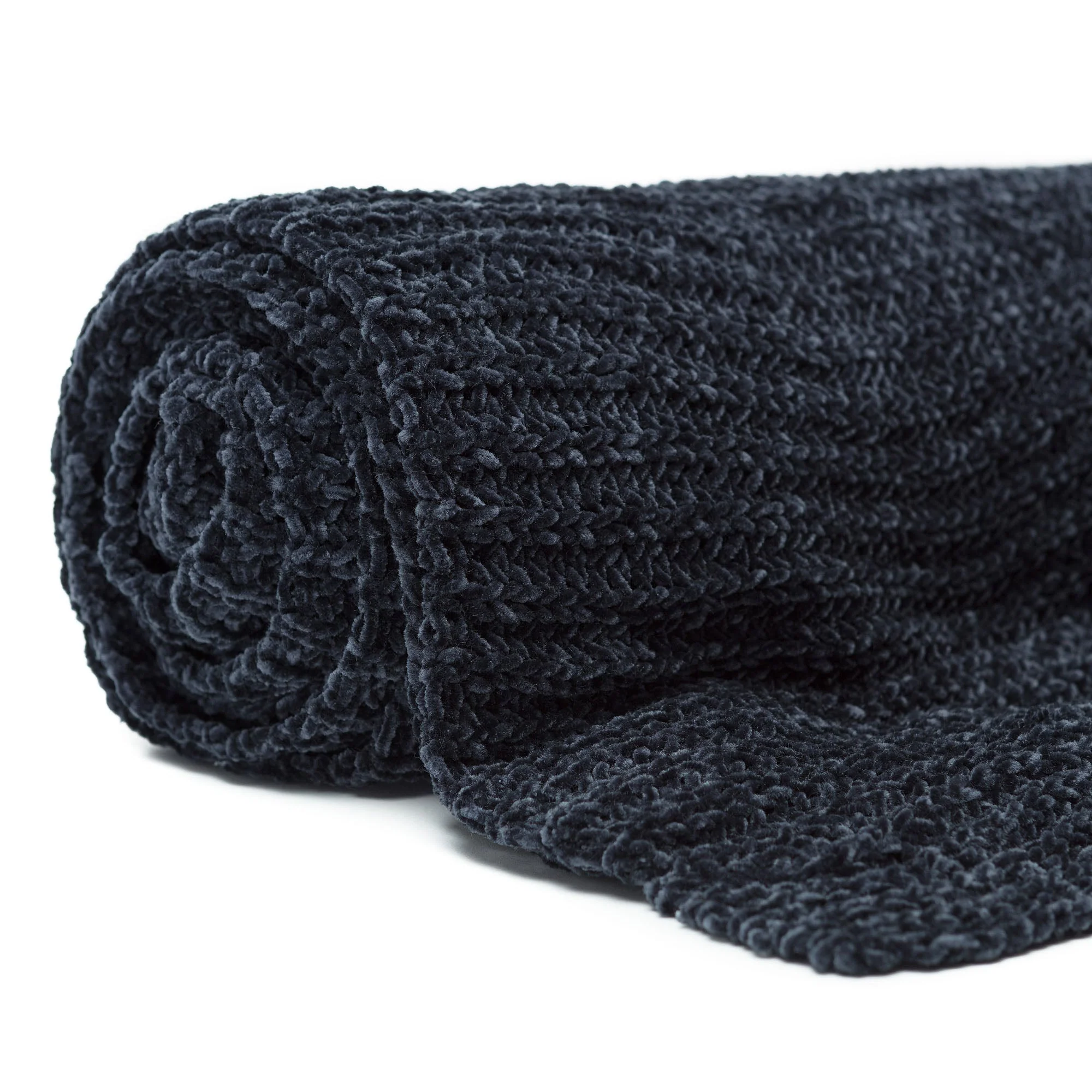 Knit Chenille Throw Blanket