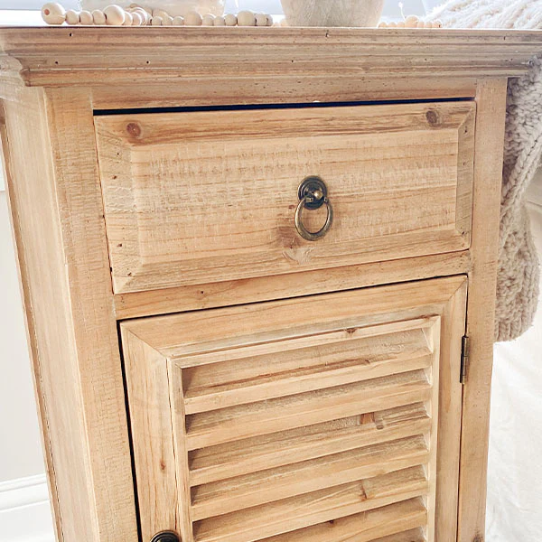 Wooden Side Table with Drawer