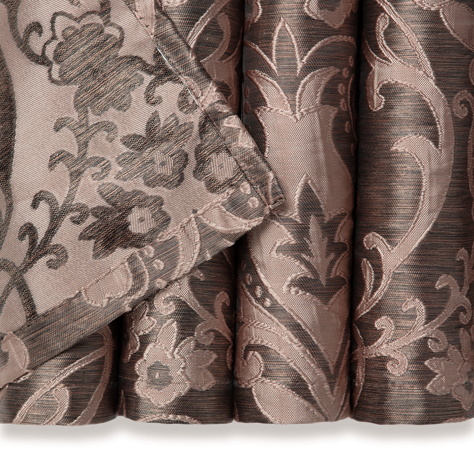 Damask Jacquard Grommet Curtains