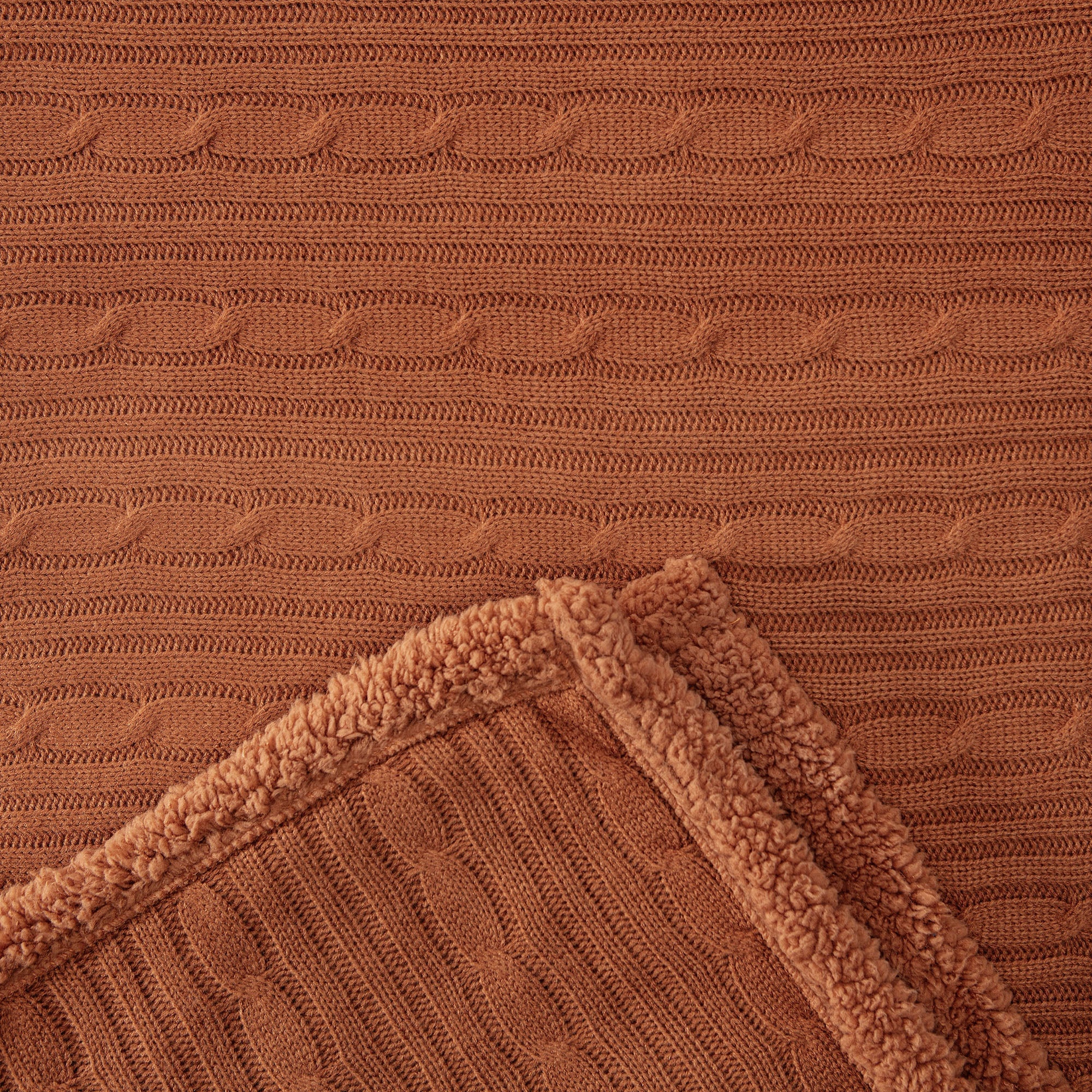 Cable Knit Throw Blanket