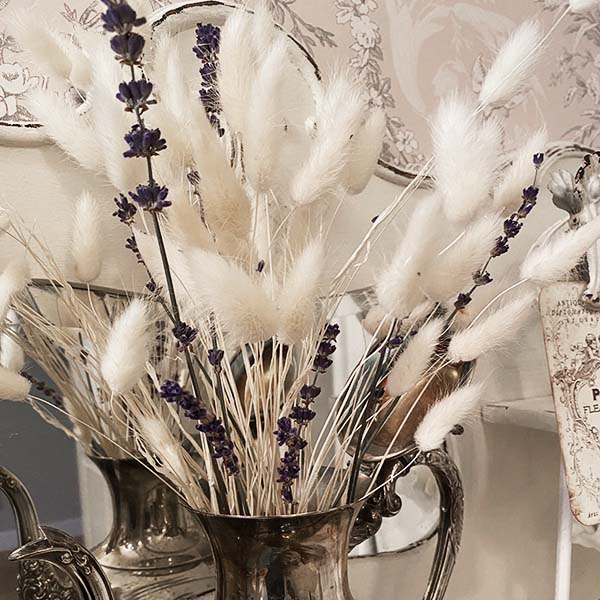 Bunny Tail and Lavender Dried Bouquet