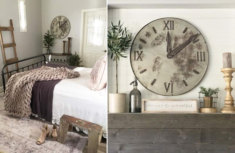 Decorative Relic Metal Wall Clock