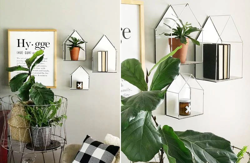 Enamel Home Shelves Set of 3