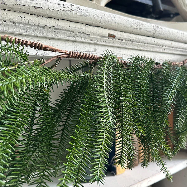 Real Touch 5 Foot Norfolk Pine Garland