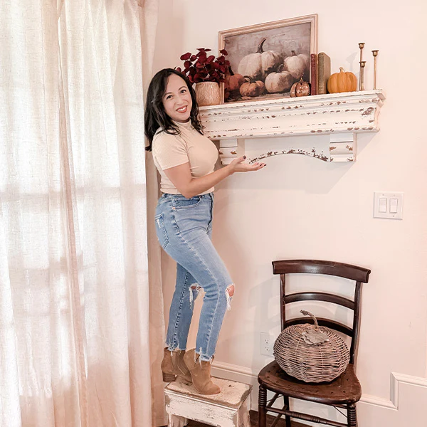 Vintage Inspired Pumpkin Wood Framed Wall Art