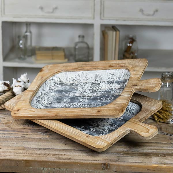 Galvanized Dough Bowls  Set of 2