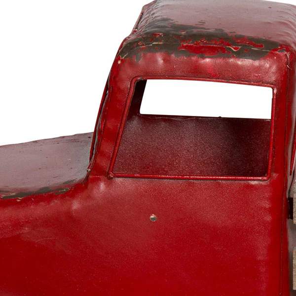 Metal And Wood Truck With Antique Finish