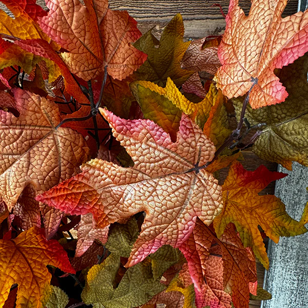 36 Inch Faux Fall Leaves Branch, Set of Four