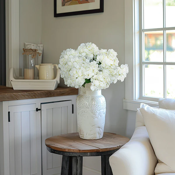 22 Inch Faux Hydrangea Bush