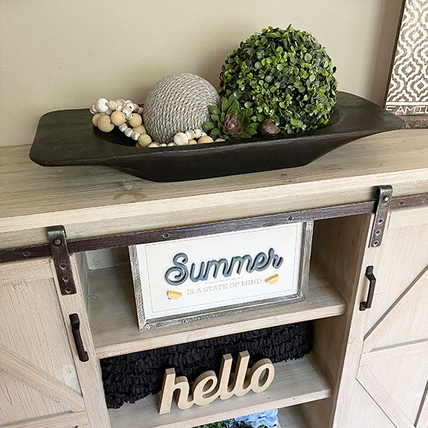 Hand Carved Matte Black Dough Bowl