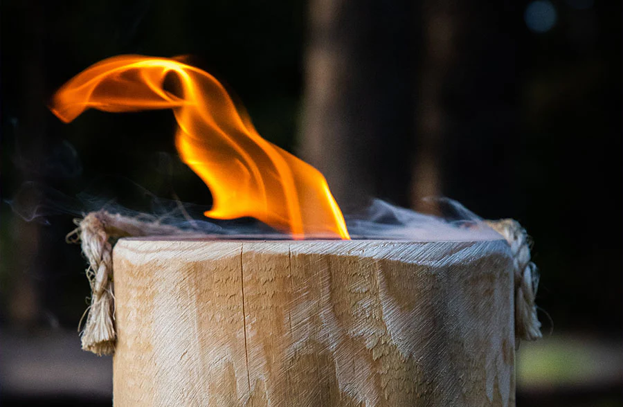 Campfire Log with Handle, Set of 2 | Handmade in the USA