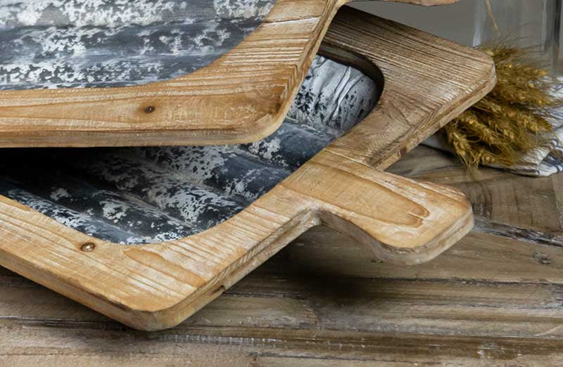 Galvanized Dough Bowls  Set of 2