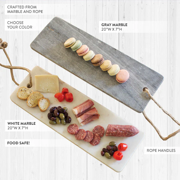 Long Marble Cutting Board, Choose Your Color