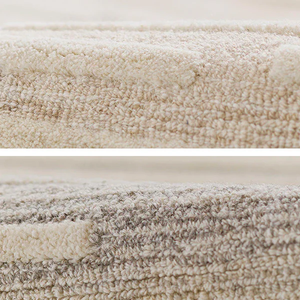 Abstract Striped Wool Area Rug, Pick Your Color/Size