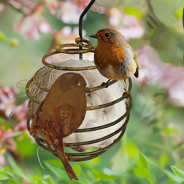 Winged Retreats Hanging Bird Feeder or Nest Starter, Choose Your Style