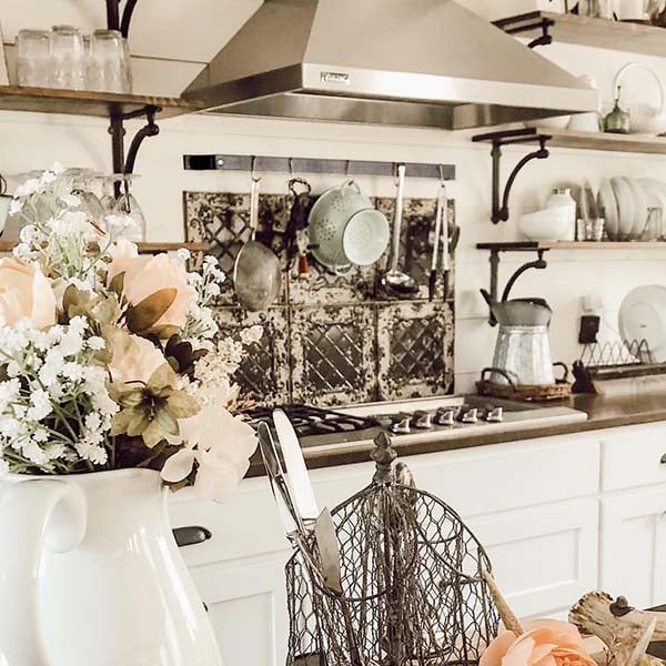 Easy Mount Handcrafted Wall Mounted Pot Rack