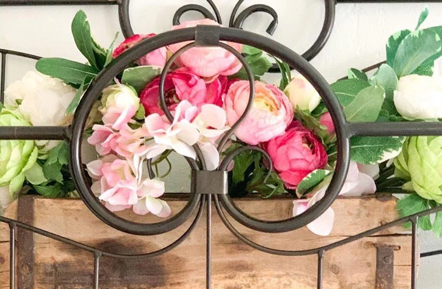 HUGE Ornate French Wire Shelf