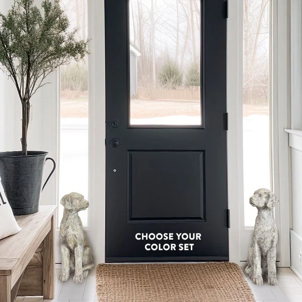 Antique Inspired Dog Statues, Set of 2 | Pick Your Color