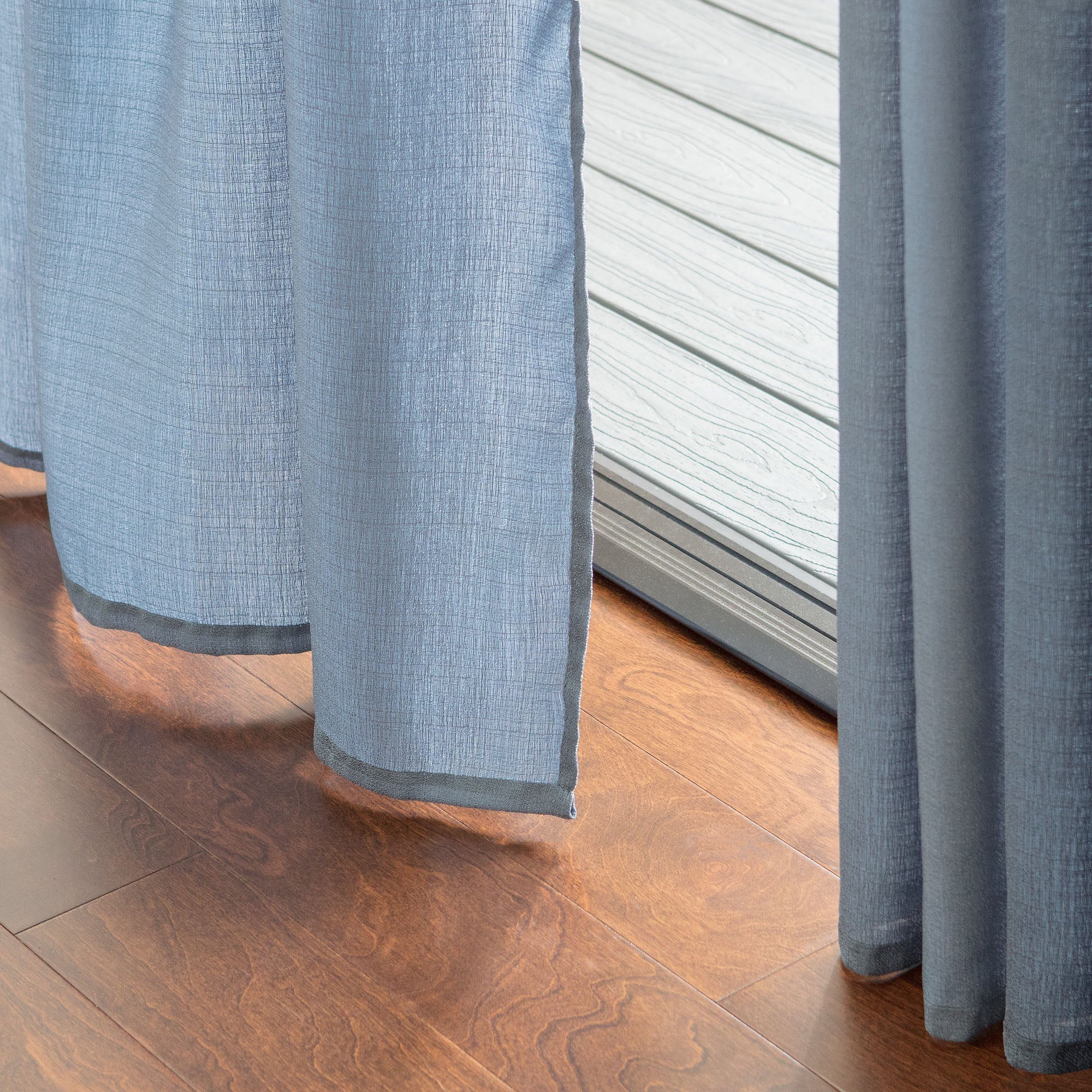 Faux Belgian Flax Solid Curtains