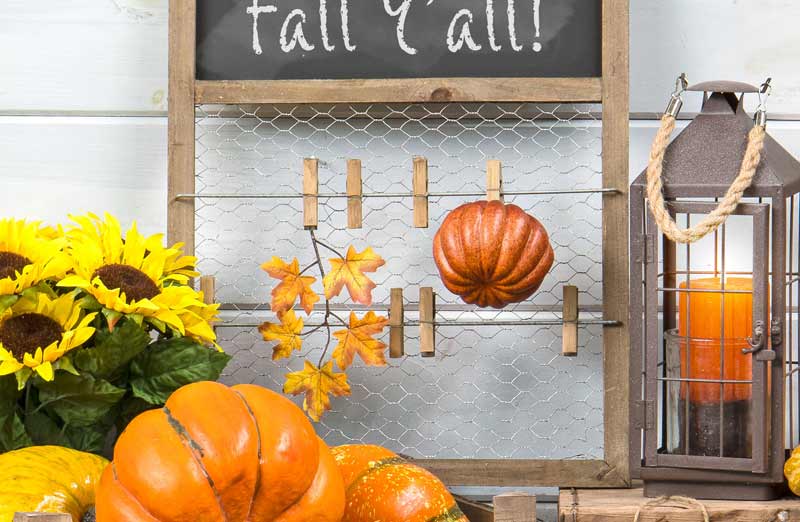 Clothespin Wooden Chalkboard