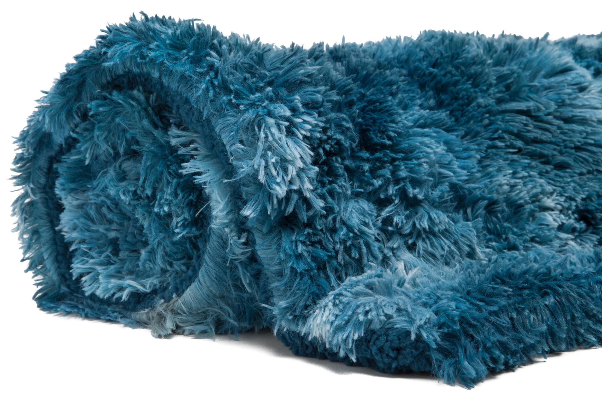 Wolf Faux Long Fur Throw Blanket