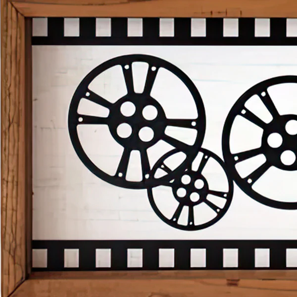 Retro Movie Night Wall Sign