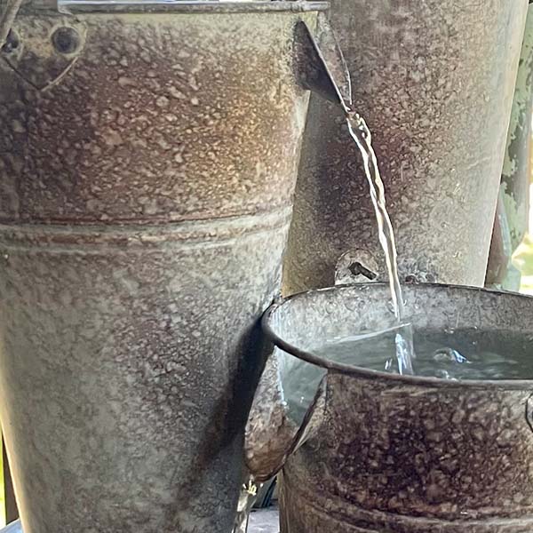 Bucket Garden Fountain with Pump, Pick Your Style