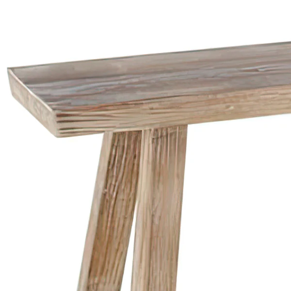 Distressed Antique Inspired Wooden Bench, Set of Two