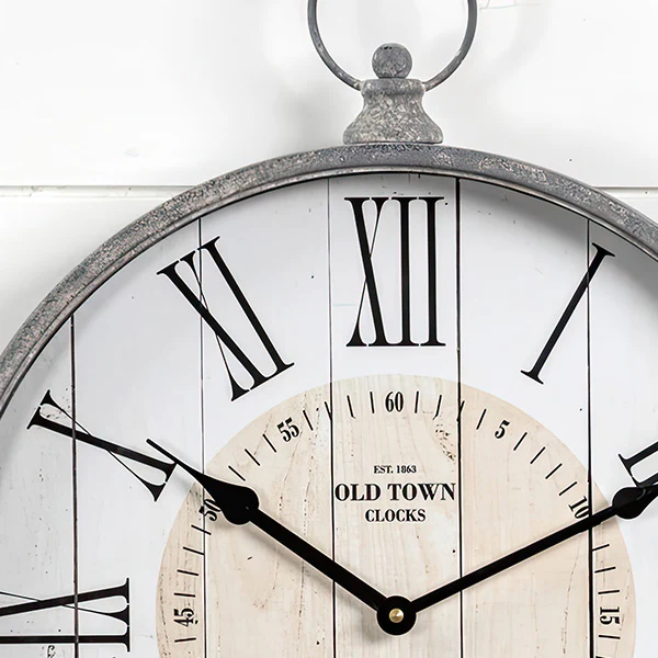 Metal Pendant Large Wall Clock