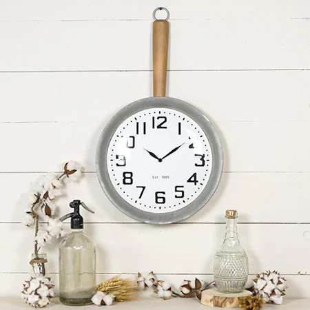 Frying Pan Wall Clock