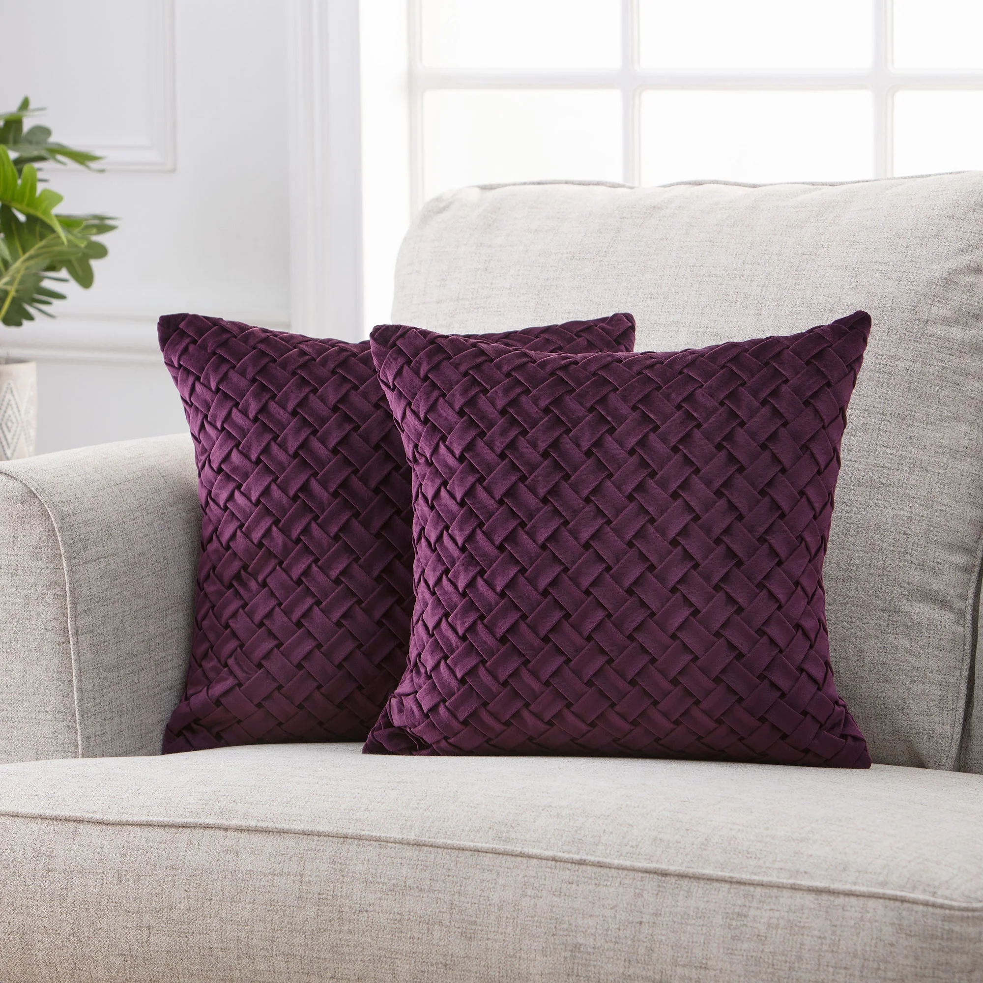 Lattice Throw Pillow Covers