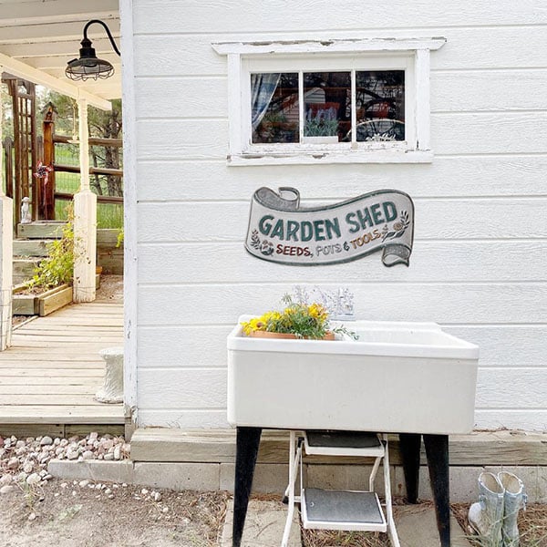 Metal Garden Shed Sign