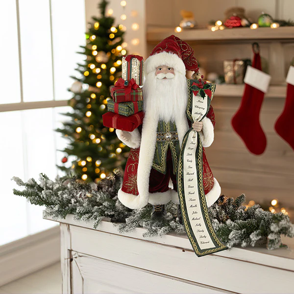 Traditional Santa Claus Figurine, Choose Your Style