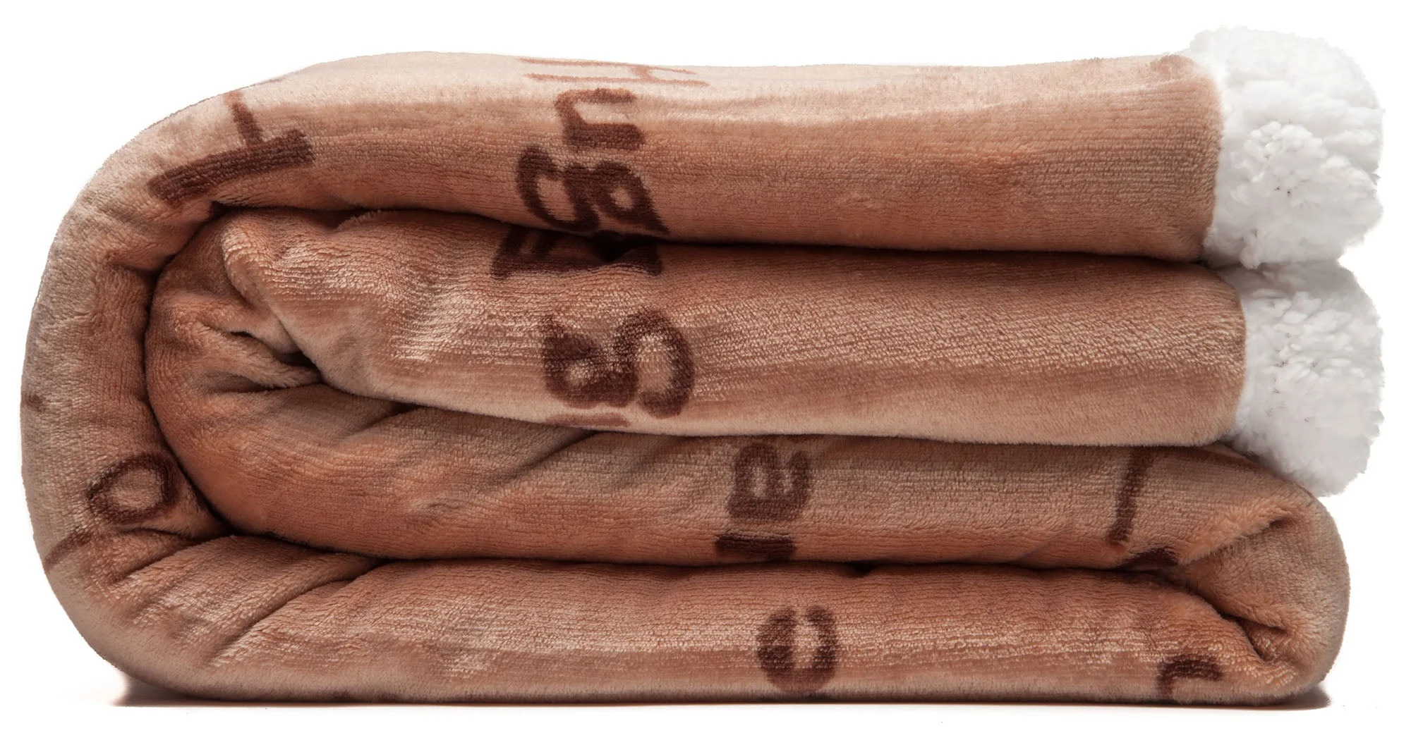 Gift Faux Fur Comfort Words Throw Blanket