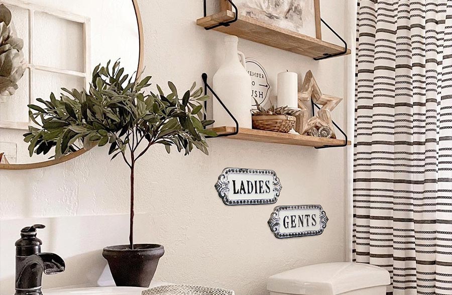 Embossed Cast Iron Wall Plaque, Pick Your Style