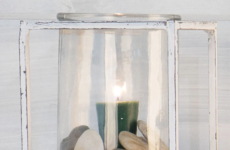 Distressed Metal Floor Candle Holders  Set of 3