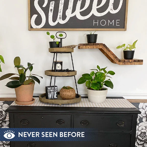 Wooden Plank Multi-Level Floating Wall Shelf