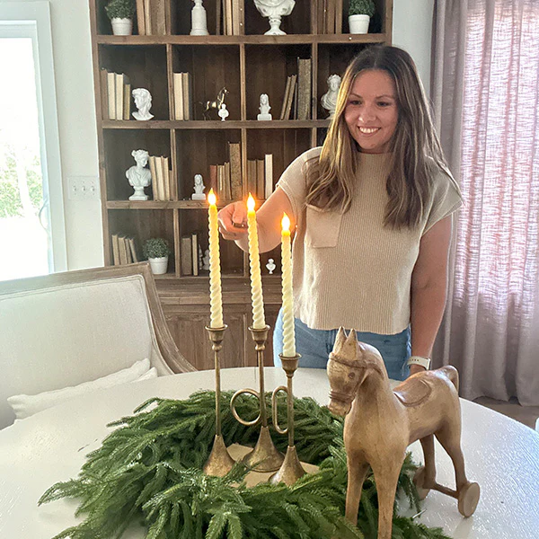 Spiral Taper LED Candles with Remote, Set of 8