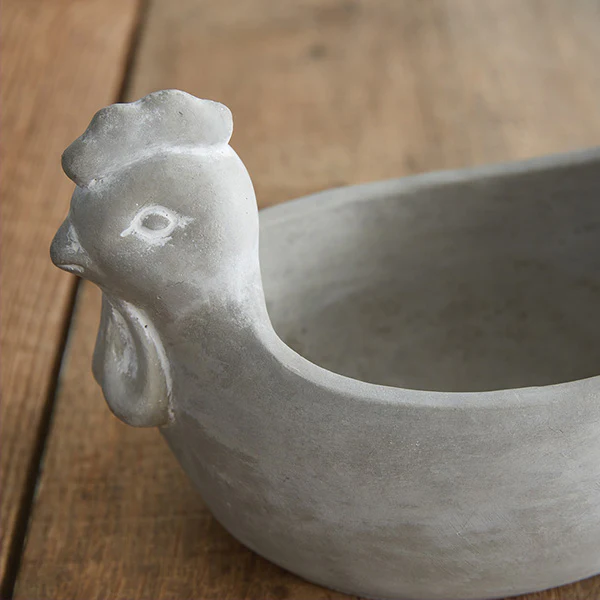 Farmhouse Bird Cement Planter, Choose Your Style