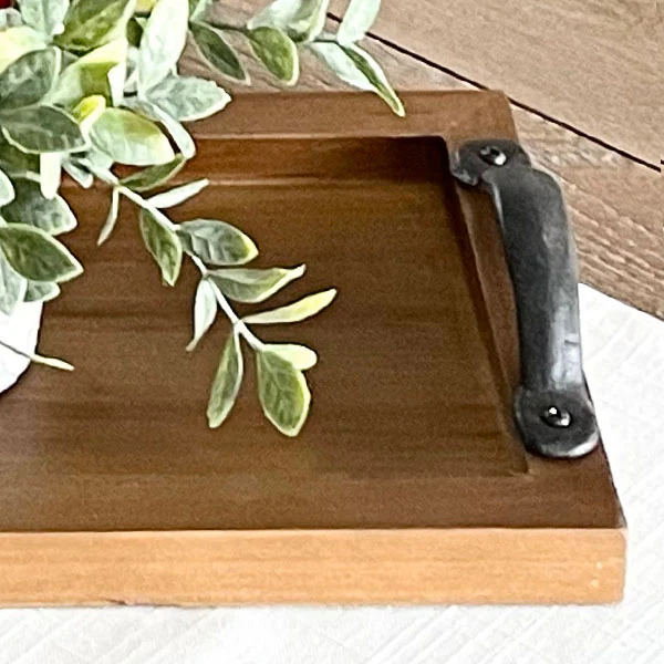 Modern Rustic Serving Trays, Set of 2