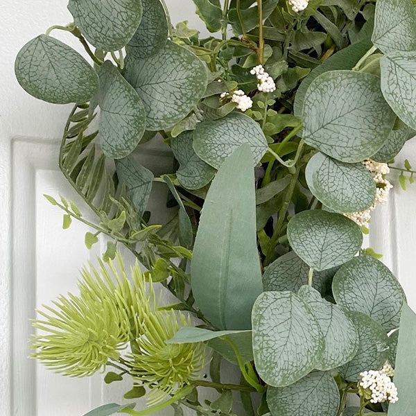 Premium Lifelike Eucalyptus and Berry Wreath