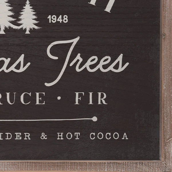Farm Fresh Christmas Trees Sign