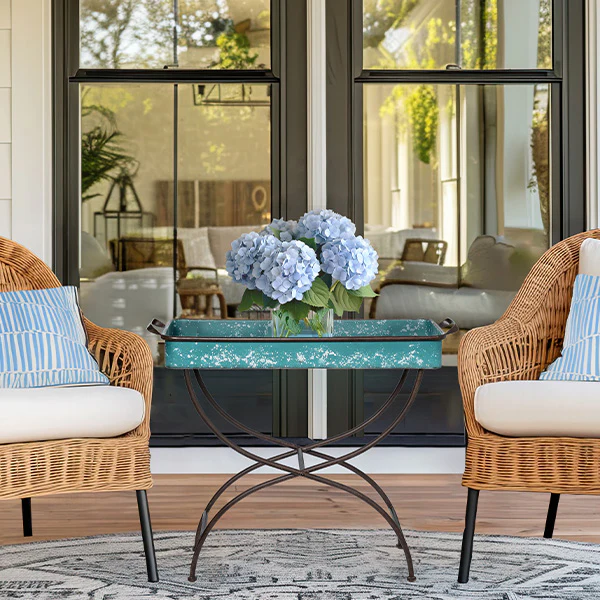 Vintage Finish Butler Table Tray