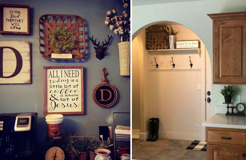 Square Tobacco Baskets  Set of 2