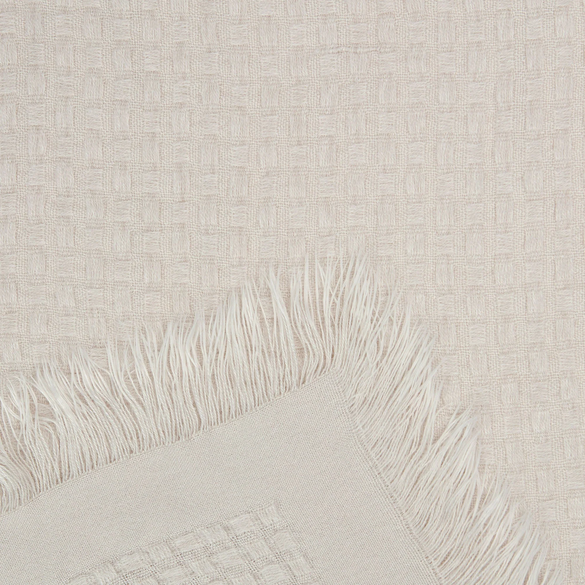 Waffle Fringe Throw Blanket