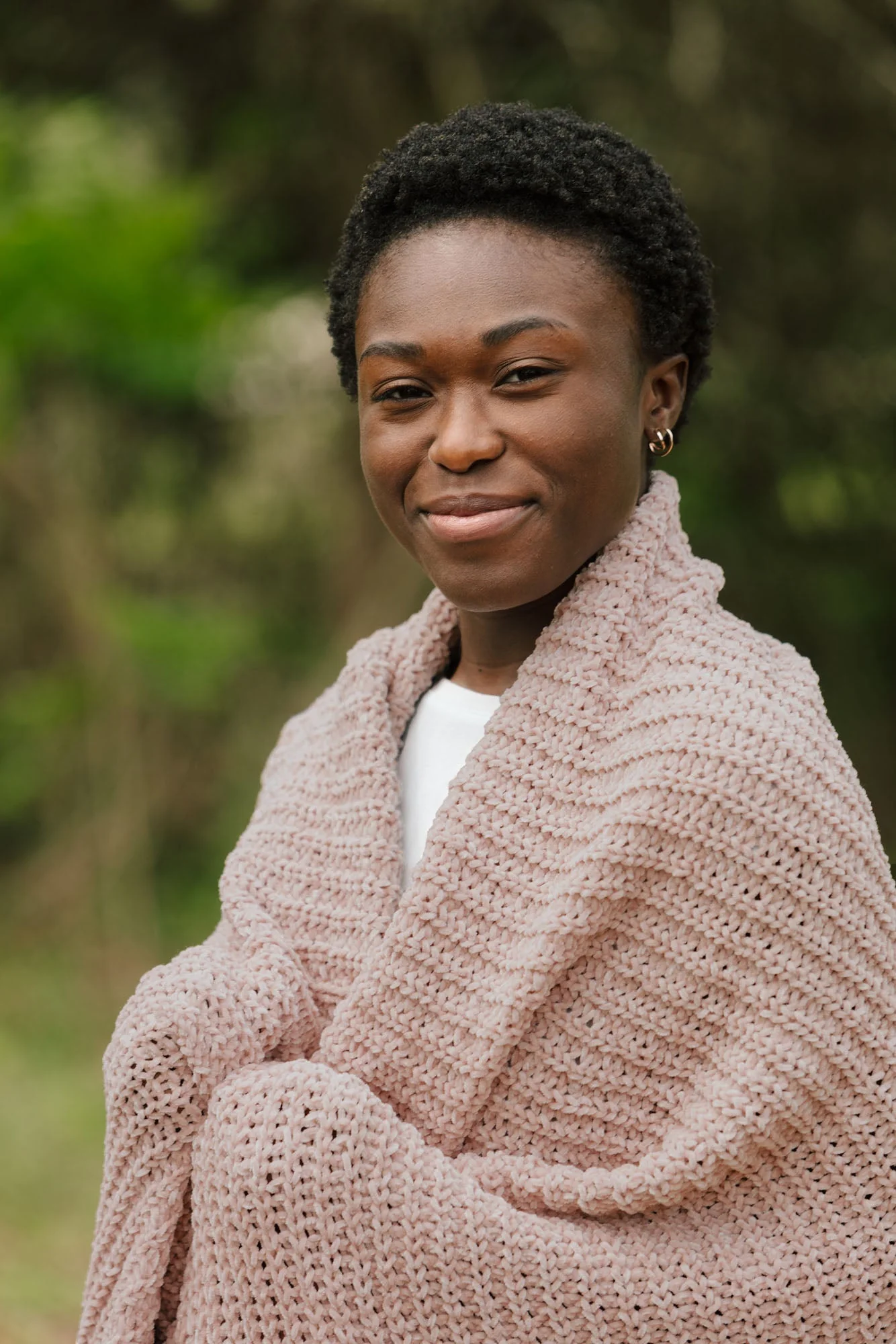 Knit Chenille Throw Blanket